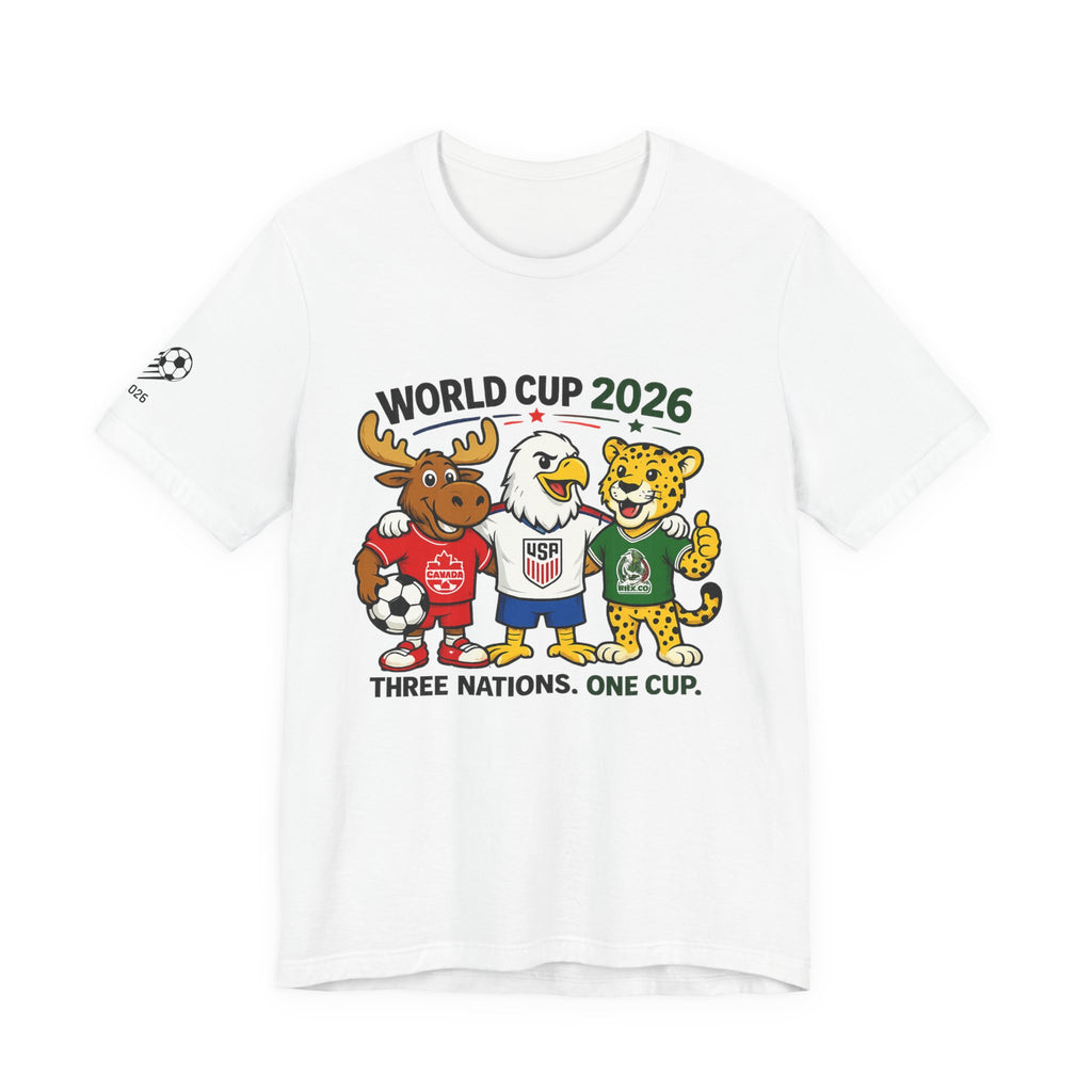 World Cup 2026 Fan Tee — Three Nations, One Dream Soccer Shirt