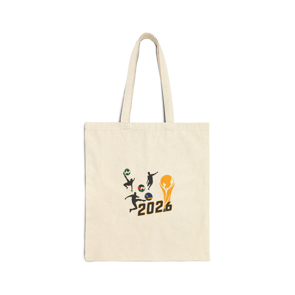 2026 Football Fan Tote Bag — "Carry the Game With You" Cotton Canvas