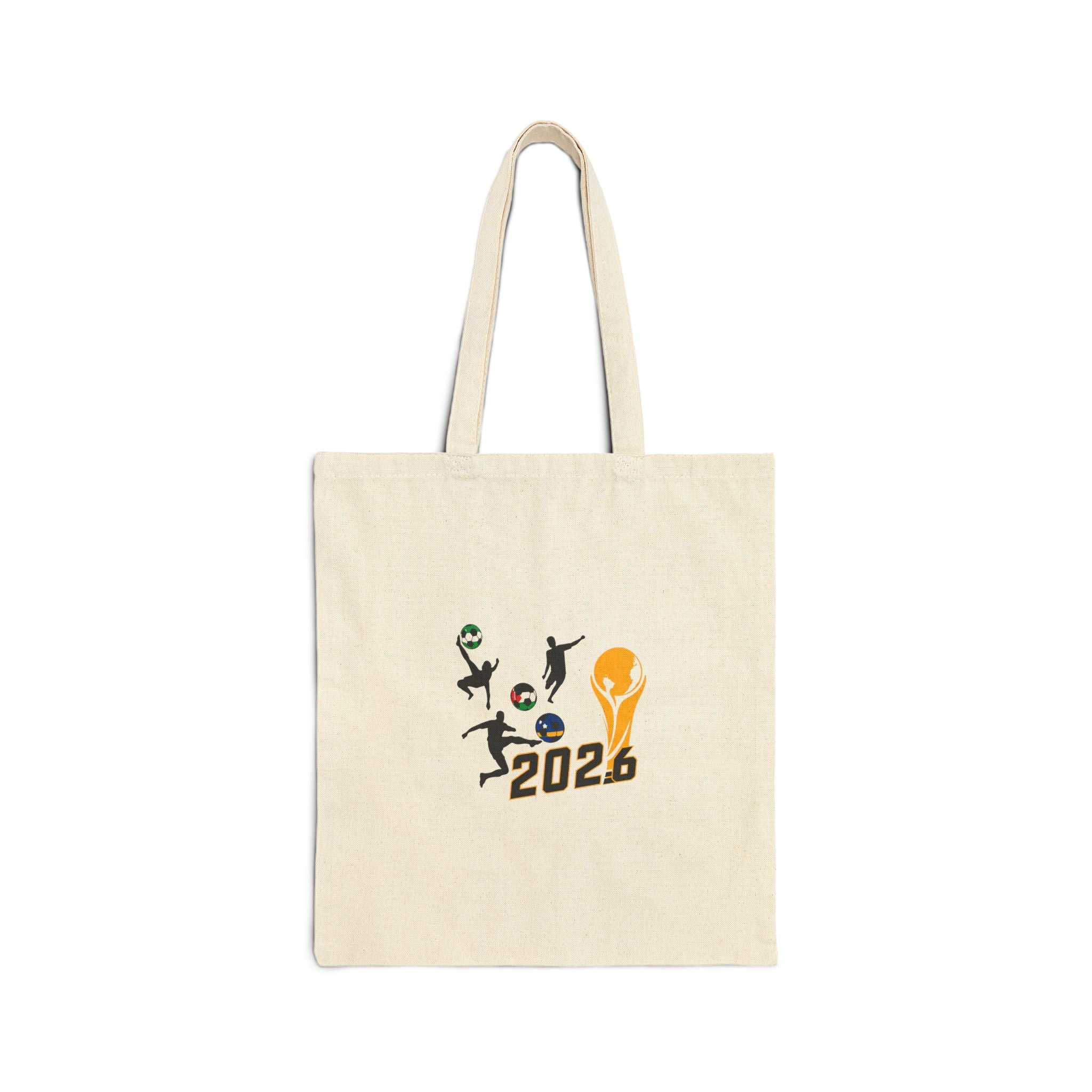 2026 Football Fan Tote Bag — "Carry the Game With You" Cotton Canvas
