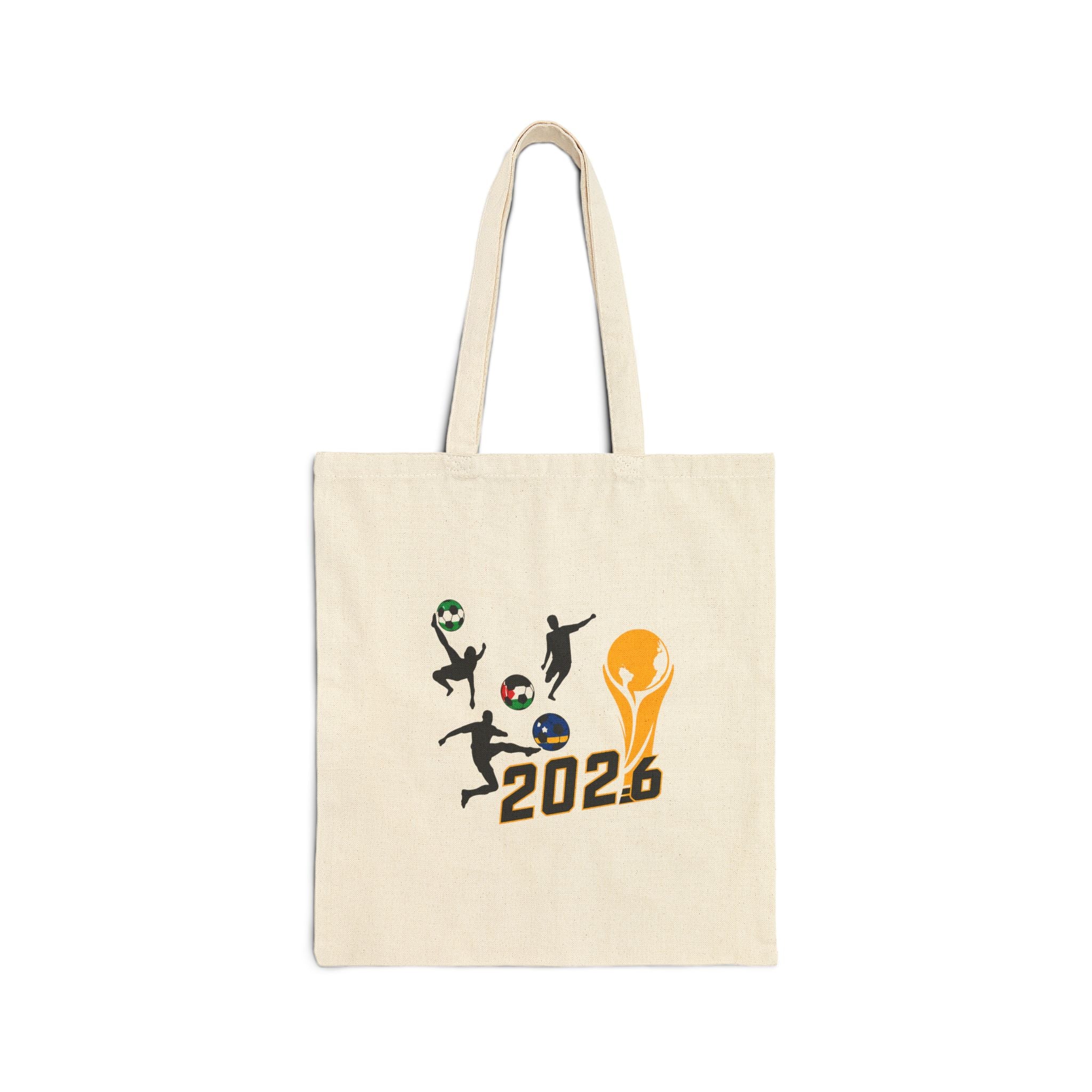 2026 Football Fan Tote Bag — "Carry the Game With You" Cotton Canvas
