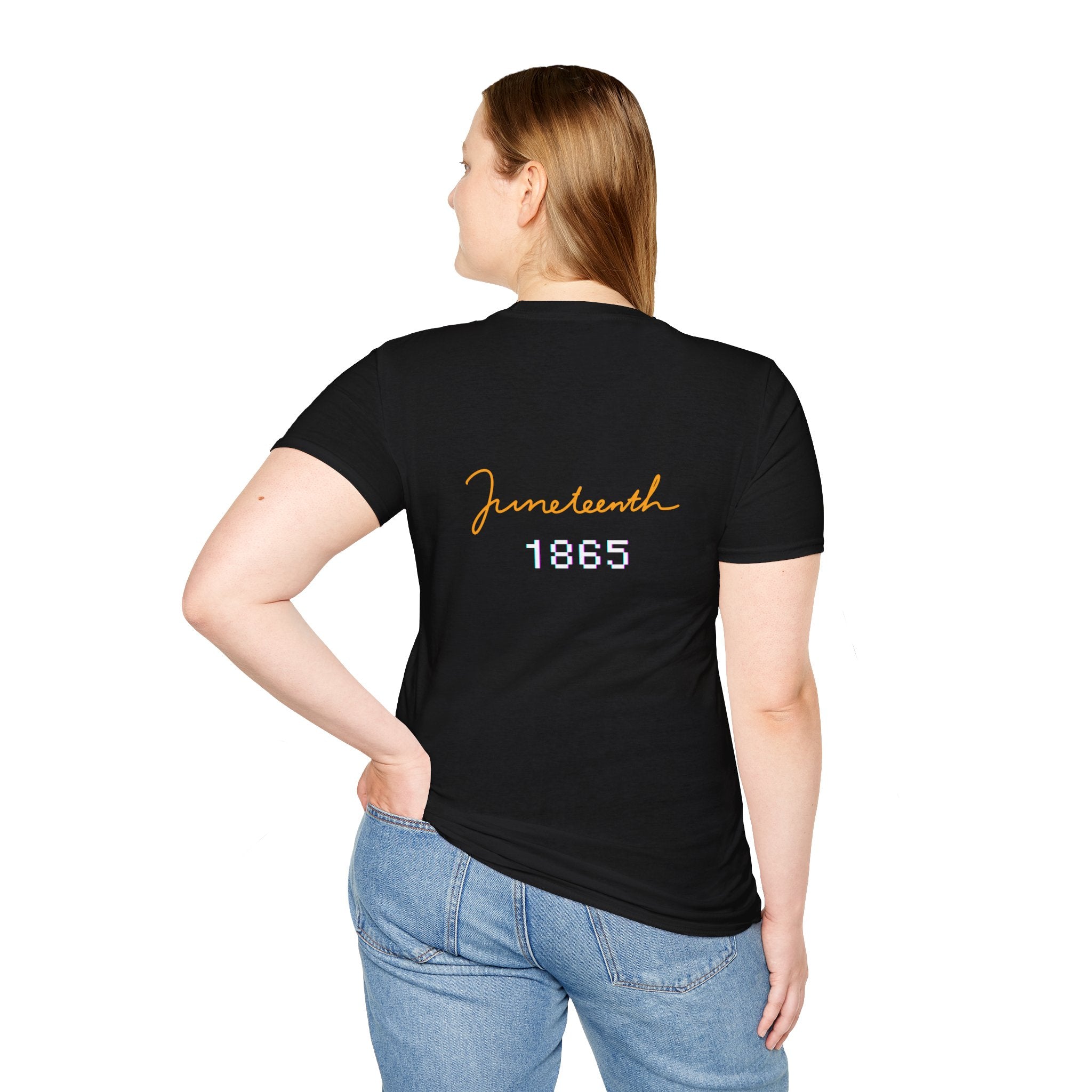 Juneteenth 1865 Heart Tee — Raised Hands Celebration T-Shirt