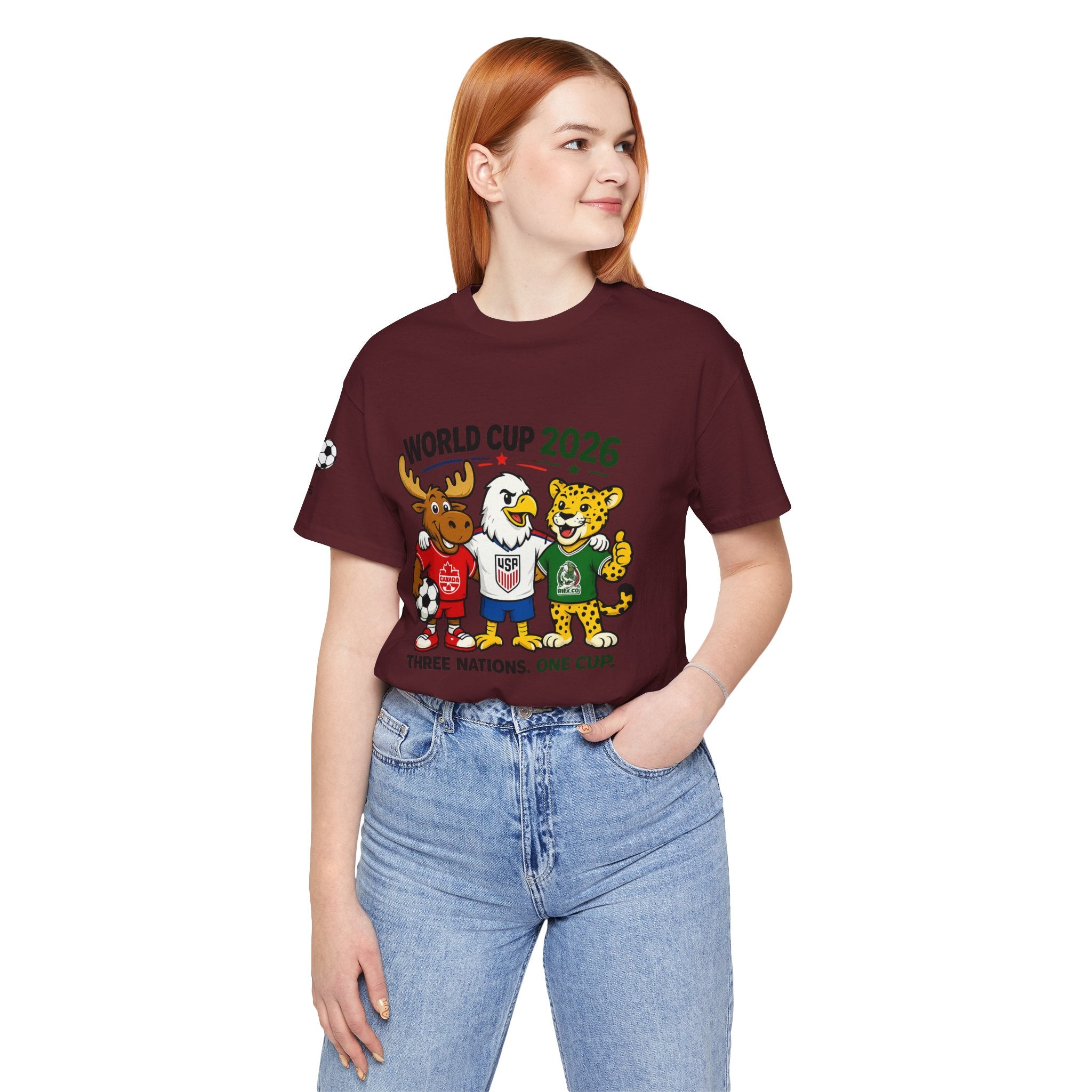 World Cup 2026 Fan Tee — Three Nations, One Dream Soccer Shirt