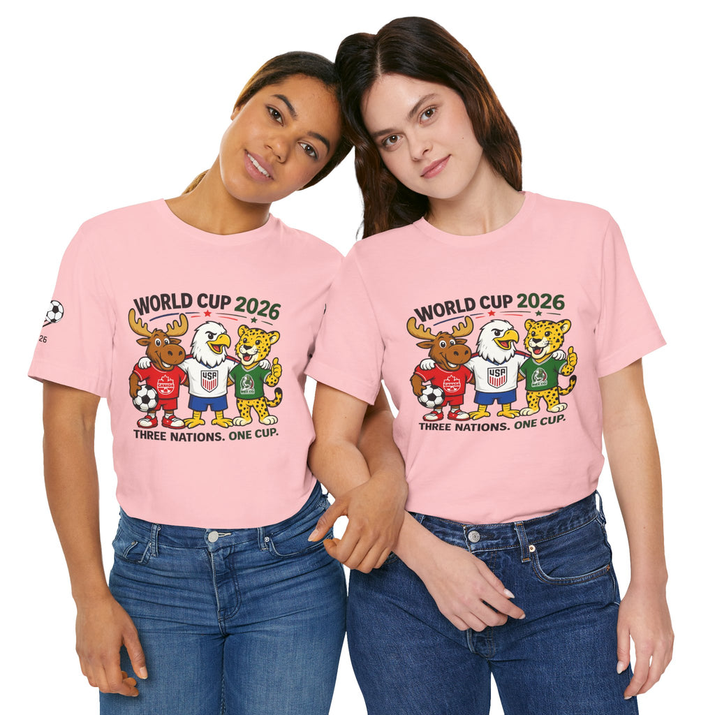 World Cup 2026 Fan Tee — Three Nations, One Dream Soccer Shirt