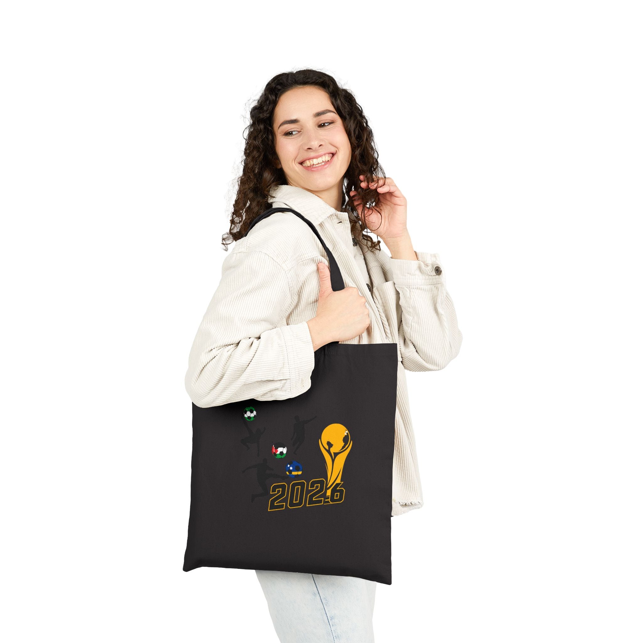 2026 Football Fan Tote Bag — "Carry the Game With You" Cotton Canvas