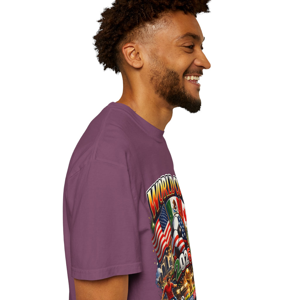 World Cup 2026 Fan T-Shirt — USA, Canada & Mexico Flags Soccer Tee