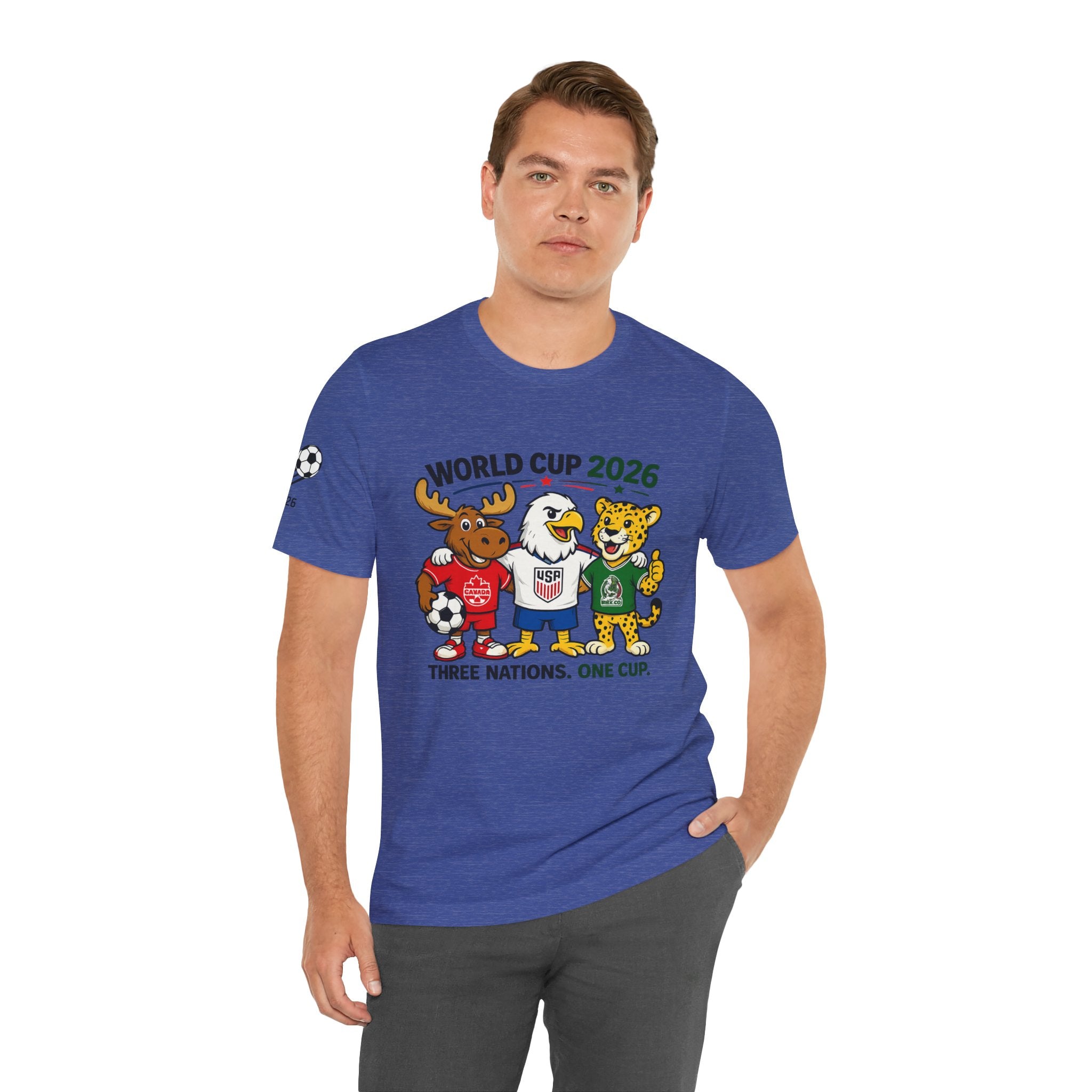 World Cup 2026 Fan Tee — Three Nations, One Dream Soccer Shirt