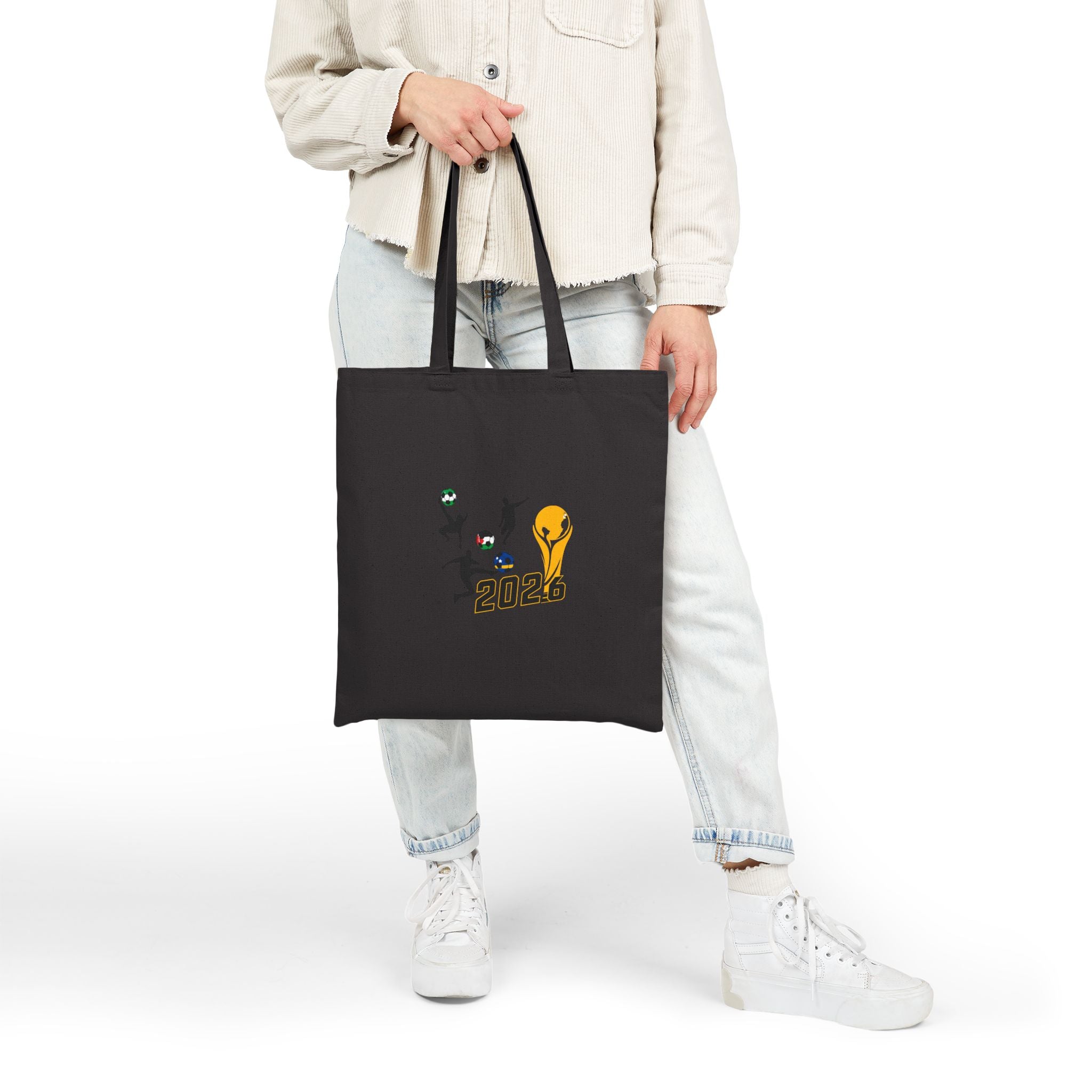 2026 Football Fan Tote Bag — "Carry the Game With You" Cotton Canvas