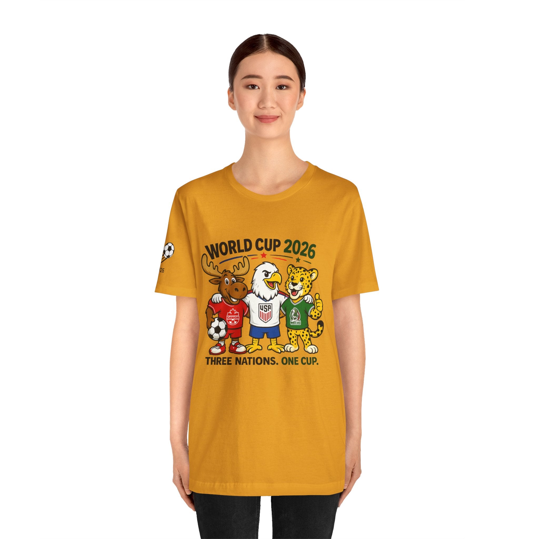 World Cup 2026 Fan Tee — Three Nations, One Dream Soccer Shirt