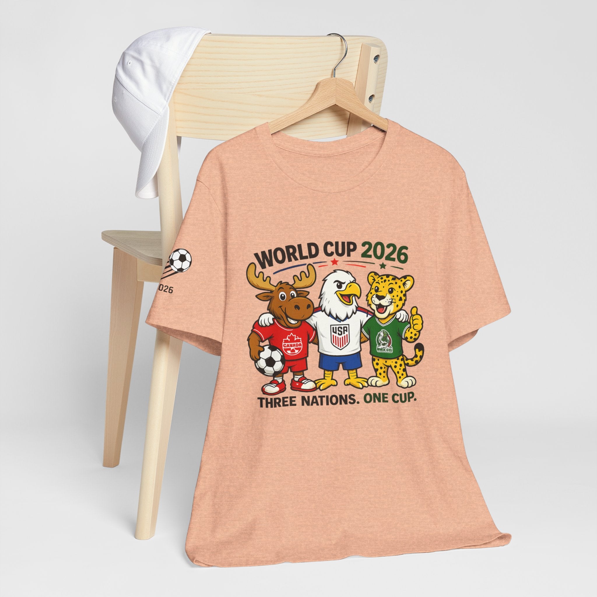 World Cup 2026 Fan Tee — Three Nations, One Dream Soccer Shirt