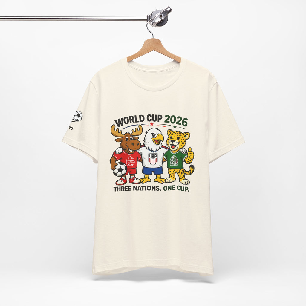World Cup 2026 Fan Tee — Three Nations, One Dream Soccer Shirt