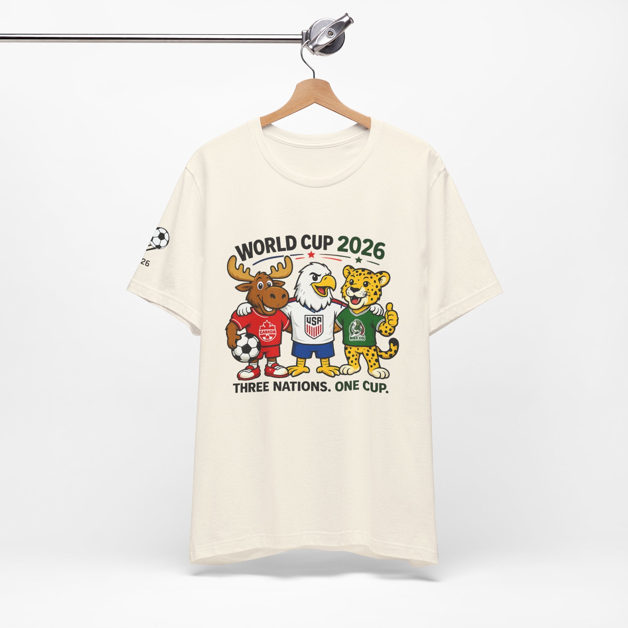 World Cup 2026 Fan Tee — Three Nations, One Dream Soccer Shirt