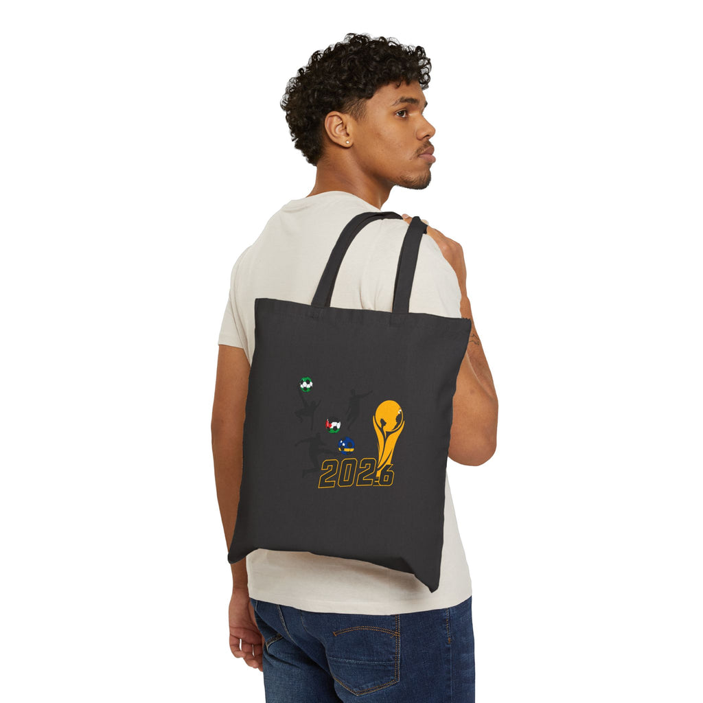 2026 Football Fan Tote Bag — "Carry the Game With You" Cotton Canvas