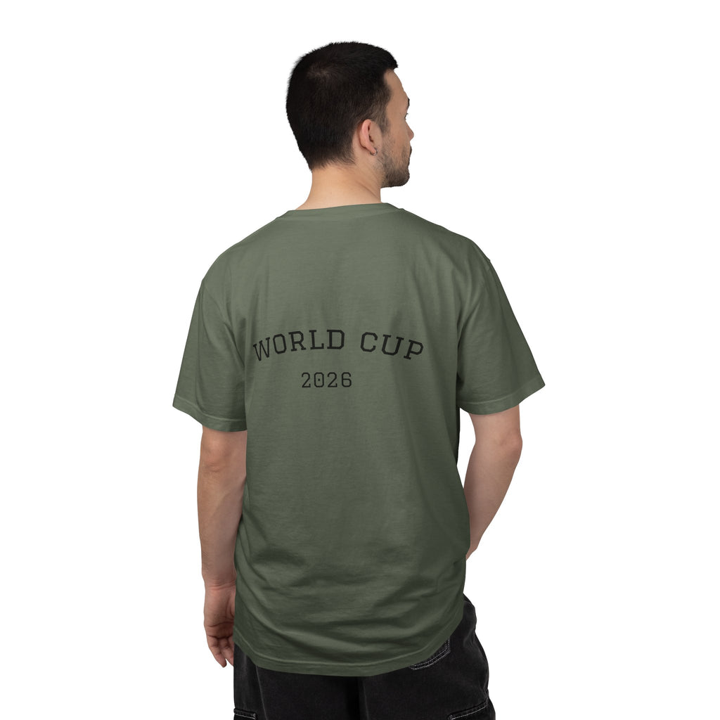 World Cup 2026 Fan T-Shirt — USA, Canada & Mexico Flags Soccer Tee